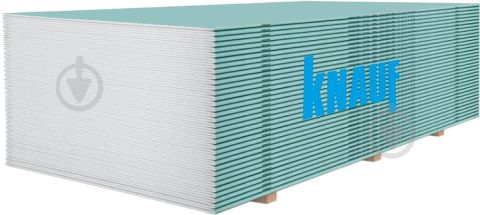 KNAUF Гіпсокартон вологостійкий ГКЛВ 12.5 мм