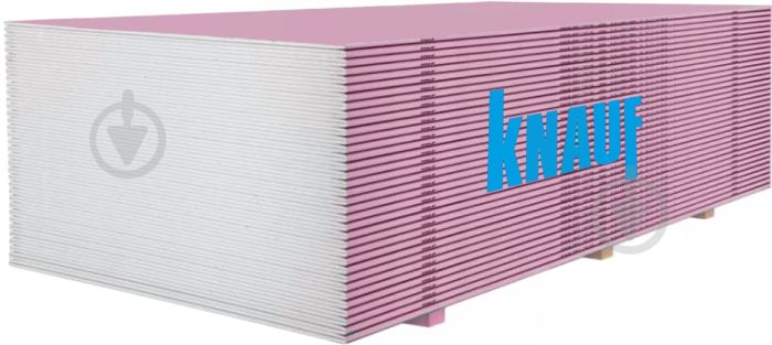 KNAUF Гіпсокартон вогнестійкий ГКЛО 12.5 мм